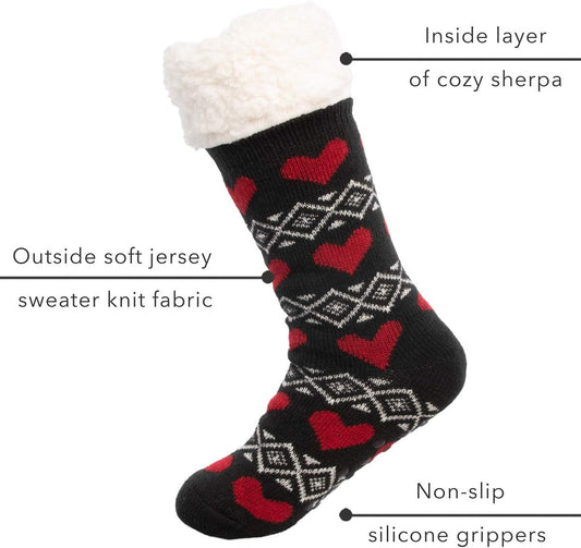 Cozy Up with Our 2-Pack of Women’s Non-Slip Fuzzy Sock Slippers! 🧦✨ Perfect for Keeping Your Feet Warm & Snug! #SockSlippers #CozyVibes